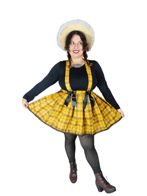Saia Quadriculada Preto e Amarelo - Image 2