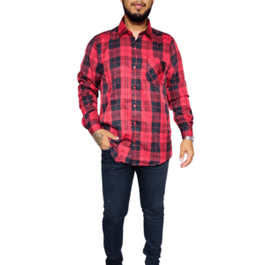 Camisa Xadrez Masculina Manga Comprida